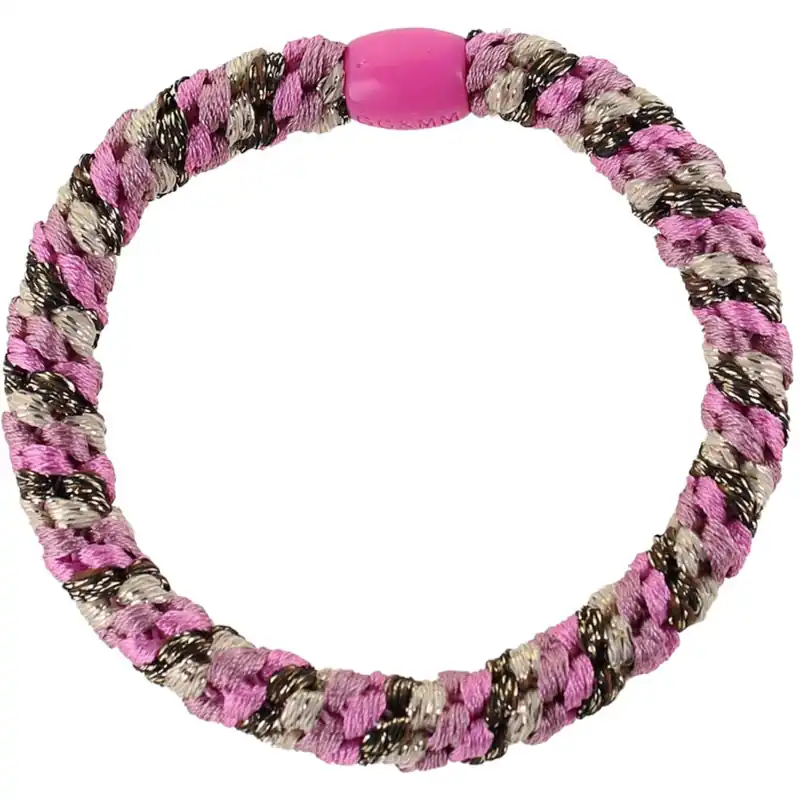 Bow‘s by Stær Flätat Hår Elastiskt - Multi Rosa/Brun/Sandglitter 6-pack Erbjudande