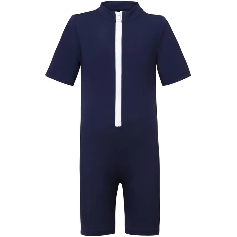 Begränsat erbjudande Petit Crabe Blue Noe Basic Sunsuit S/S