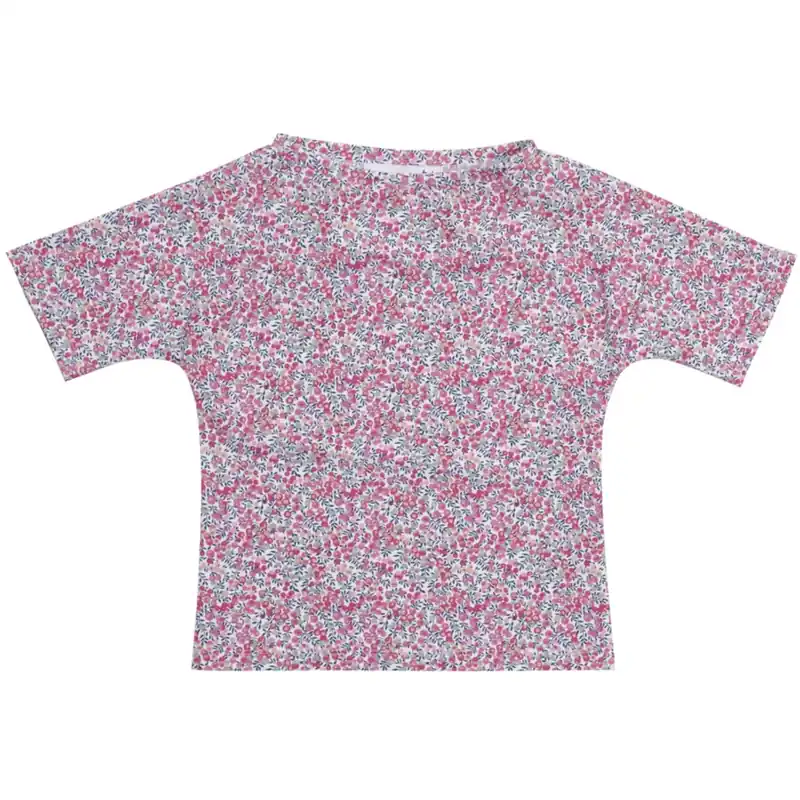 Nyhet Petit Crabe Wiltshire Bud Luna Boatneck Uv-T-shirt S/S - Med Liberty© Tyg
