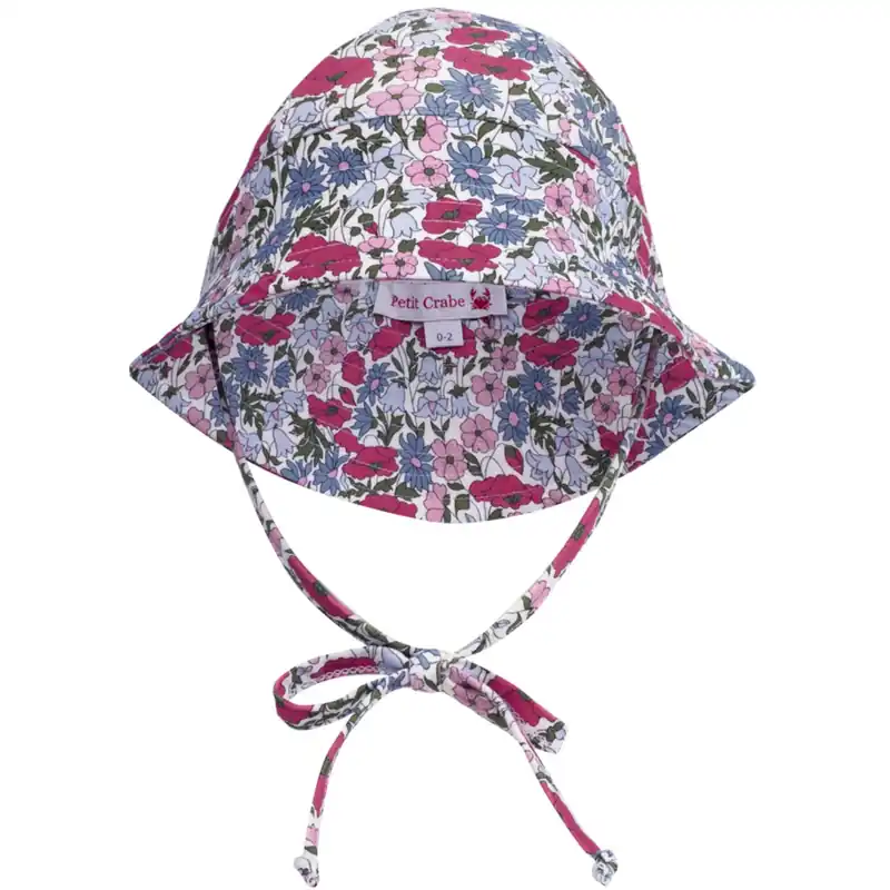 Petit Crabe Poppy & Daisy P Frey Sun Mössa - Made Med Liberty© Tyg Snabb frakt