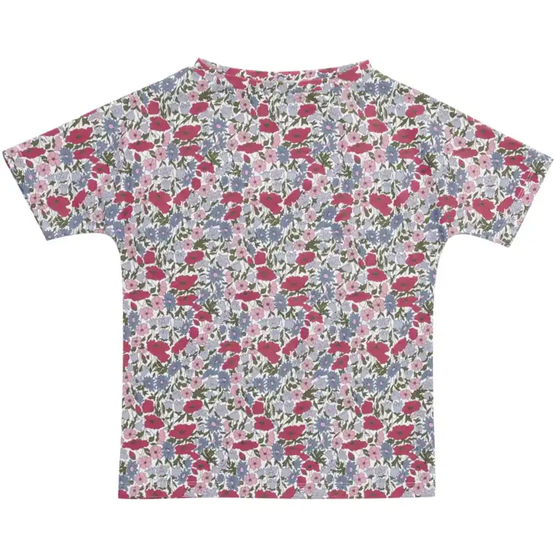 Snabb leverans Petit Crabe Poppy & Daisy P Luna Boatneck Uv-T-shirt S/S - Med Liberty© Tyg
