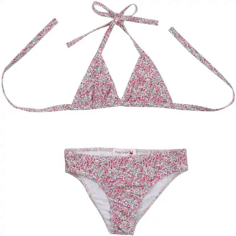 Premium Petit Crabe Wiltshire Bud Elle Triangle Bikini - Made Med Liberty© Tyg
