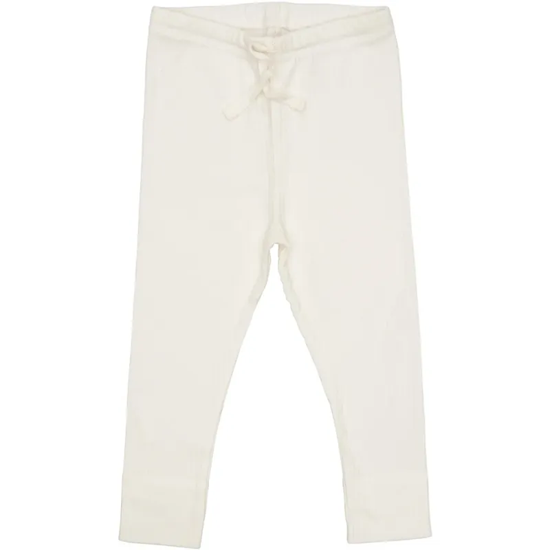 Extra rabatt COPENHAGEN COLORS Cream Rib Jersey Leggings W. String