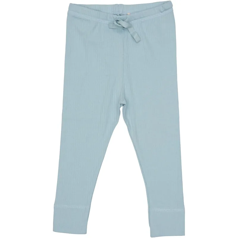 Snabb frakt COPENHAGEN COLORS Lt. Blue Rib Jersey Leggings W. String
