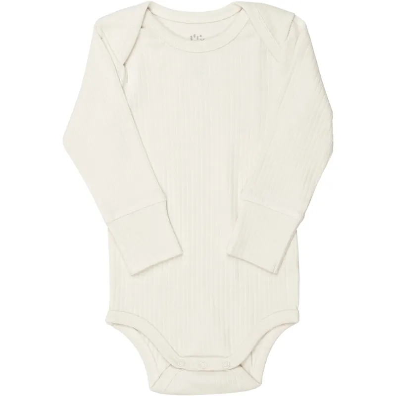 COPENHAGEN COLORS Cream Rib Jersey Long Sleeve Body Beställ nu