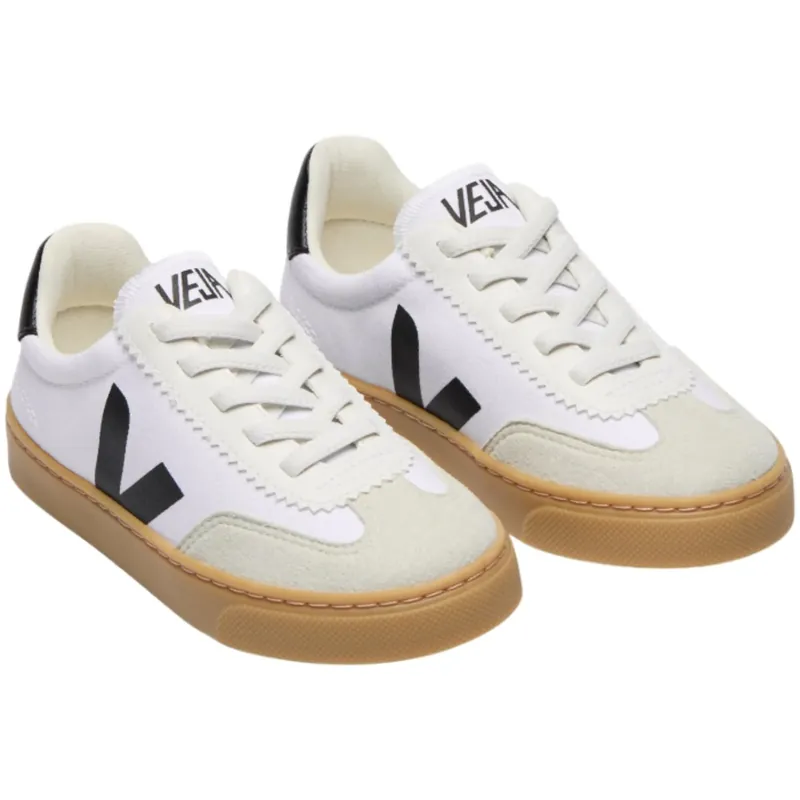 Veja White Black Small Volley Sneakers Sänkt pris