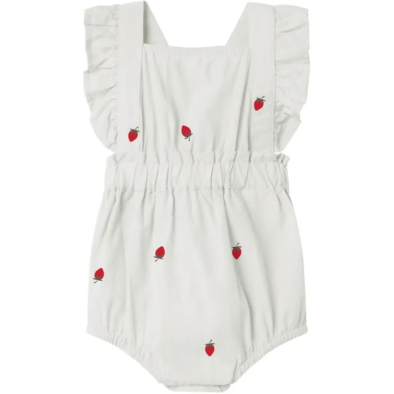 Köp online Name It Bright White Nbfderilla Romper