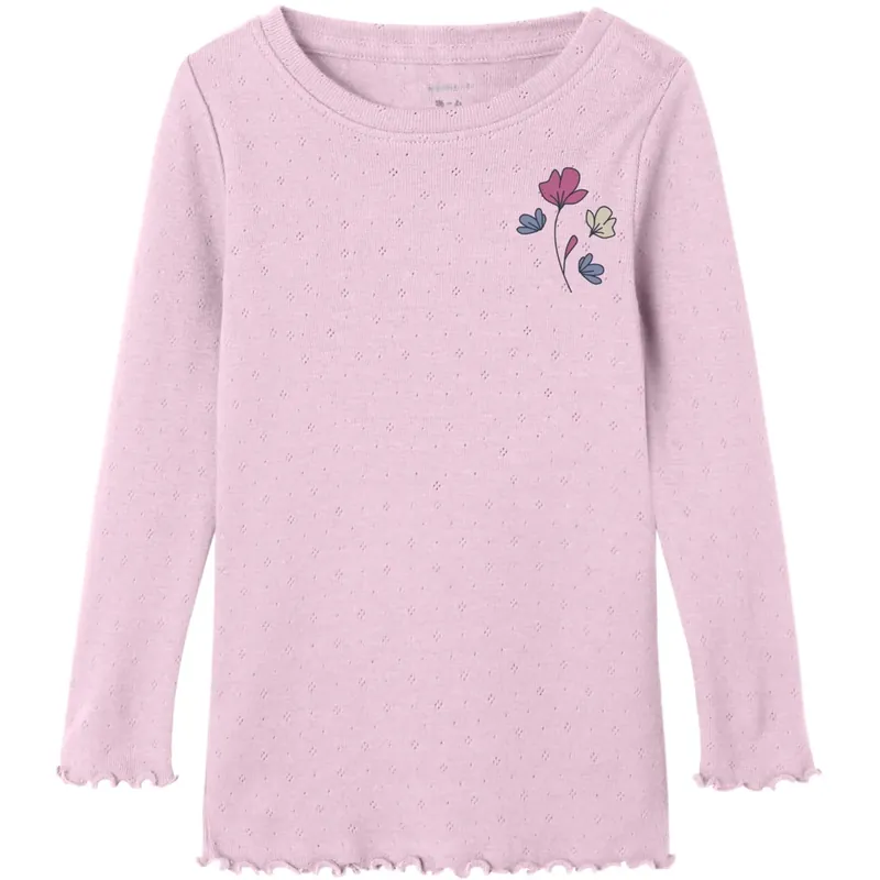 Name It Cradle Pink Nmfnimma Ls Slim Topp Pb Snabb leverans