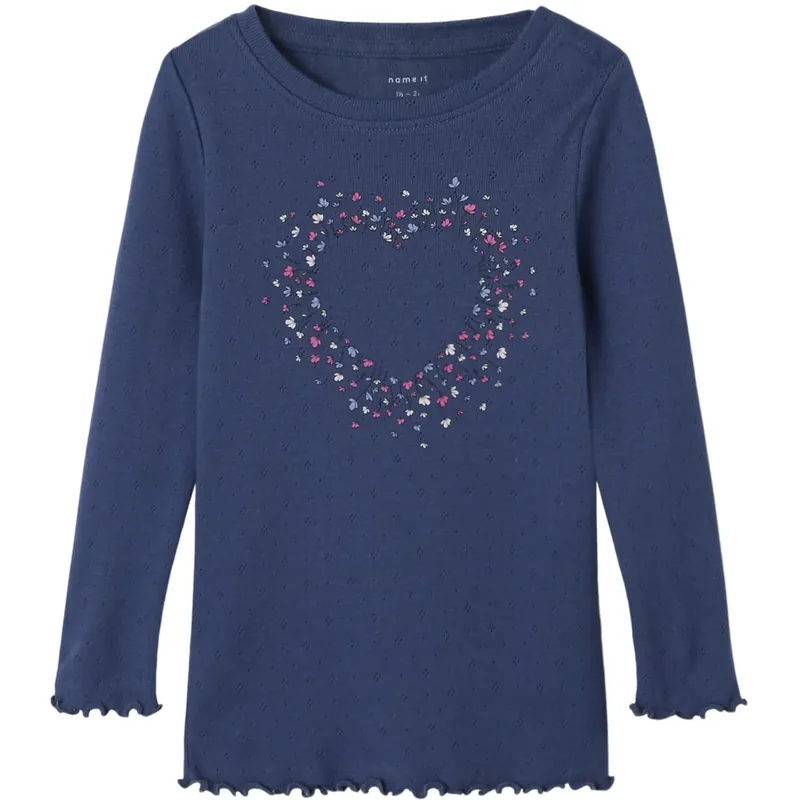 Name It Blue Indigo Nmfnimma Ls Slim Topp Pb Beställ idag