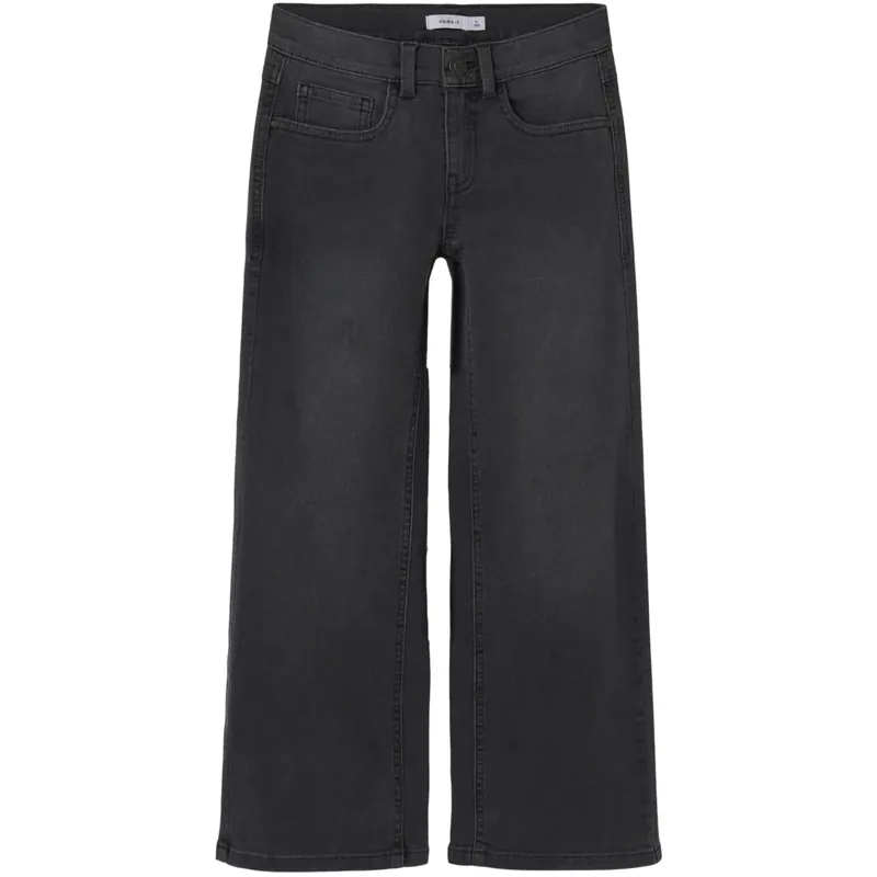 Name It Dark Grey Denim Nkfrose Wide Jeans 8808-Dt Tb Begränsad tid