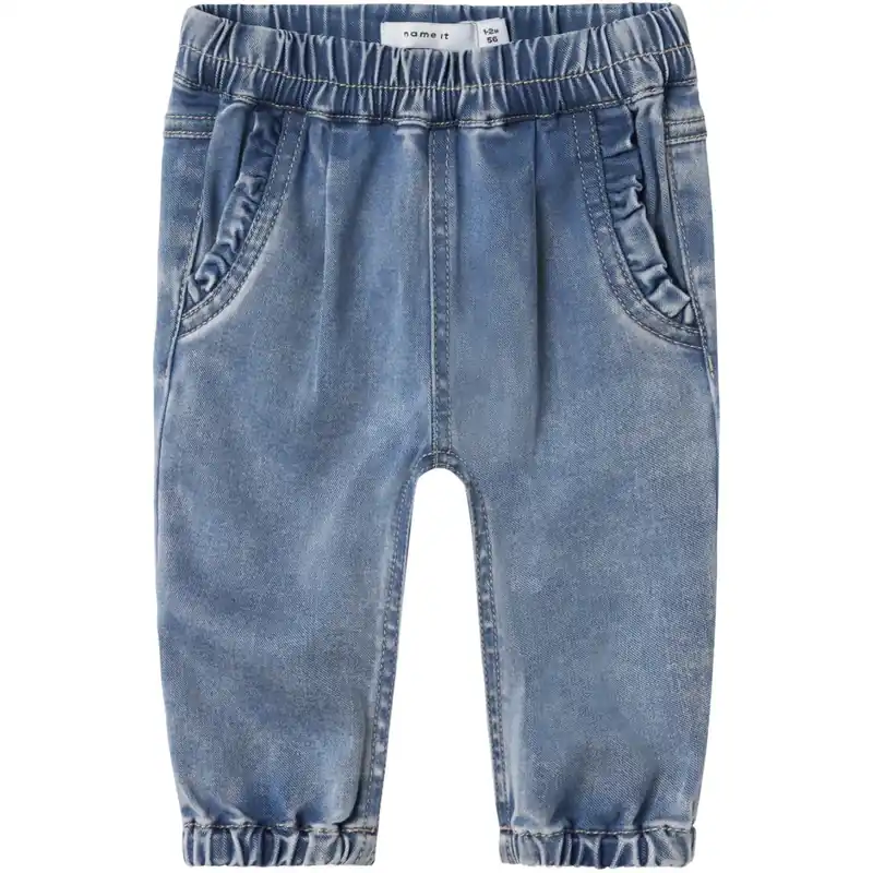 Name It Medium Blue Denim Nbfrose R Frill Jeans 1550-To Noos Outlet