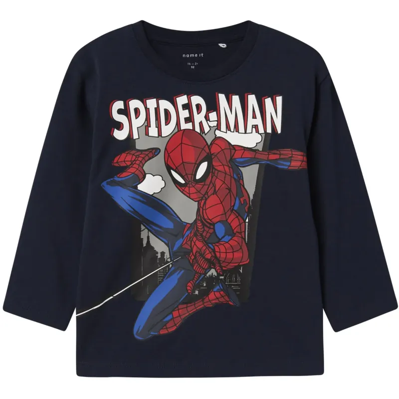 Beställ idag Name It Navy Blazer Nmmjuice Spider Nreg Ls Topp Noos Mar