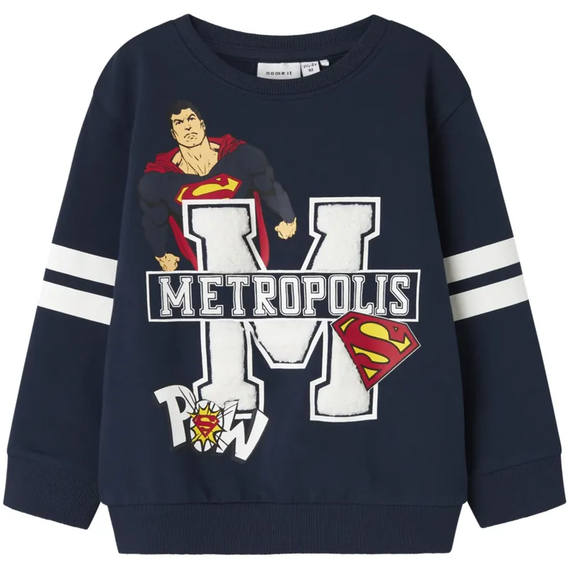 Name It Navy Blazer Nmmjasp Superman Nreg Sweat Unb Wab Erbjudande