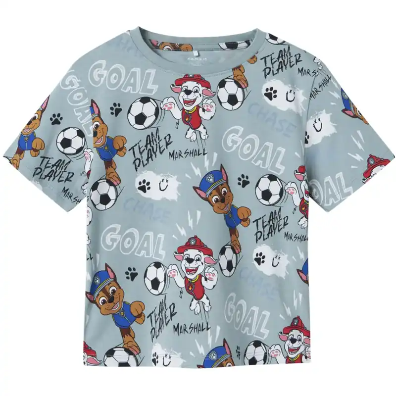 Name It Dusty Blue Nmmjubi Paw Nreg Ss Topp Cplg Rabatt