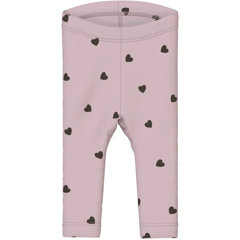 Begränsad tid Name It Burnished Lilac Nbfkheart Leggings