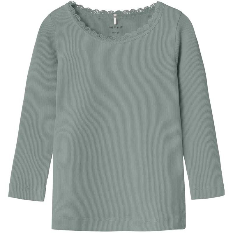 Name It Slate Gray Nmfkab Ls Topp Noos Rabatter