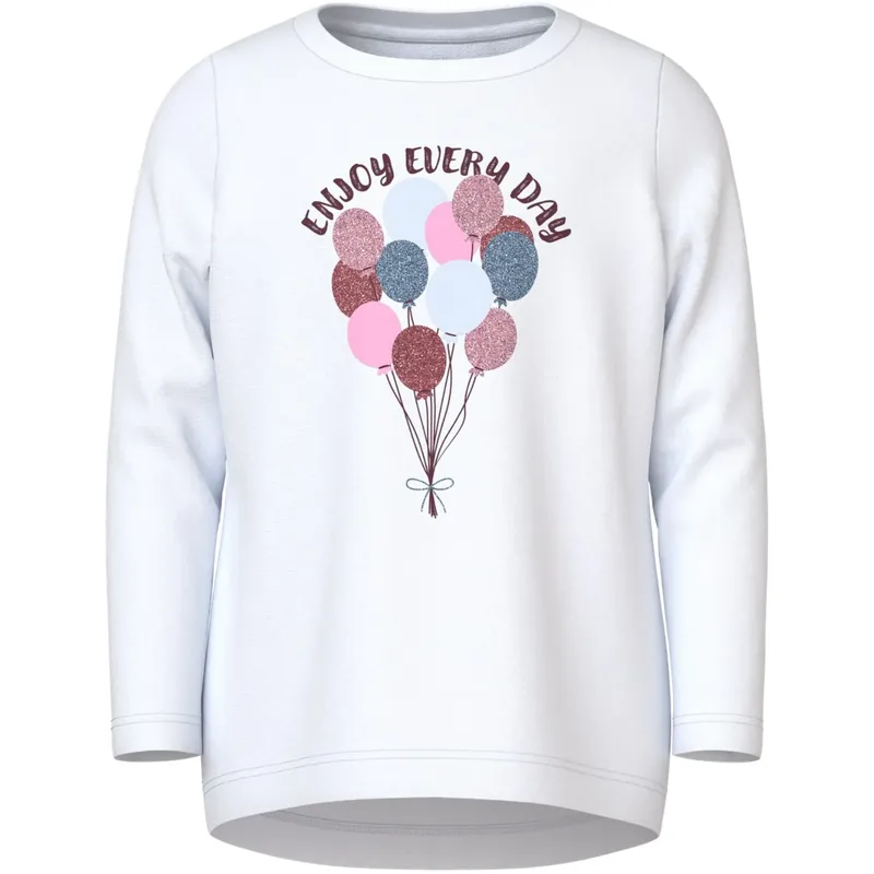Name It Bright White Balloons Nmfvix Ls Topp Expressleverans