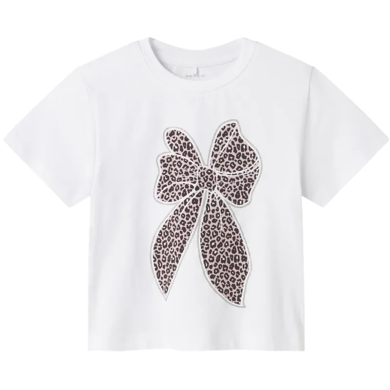 Expressleverans Name It Bright White Nmfleoanja Ss Nreg Topp