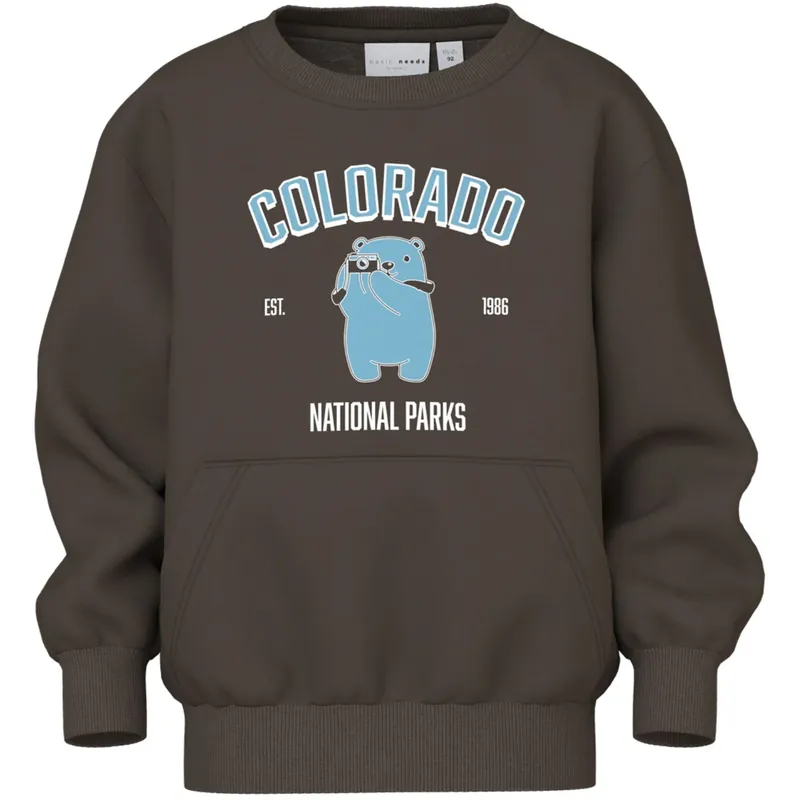 Name It Turkish Coffee Colorado Nmmvoder Ls Nreg Sweat Box Unb Begränsad tid