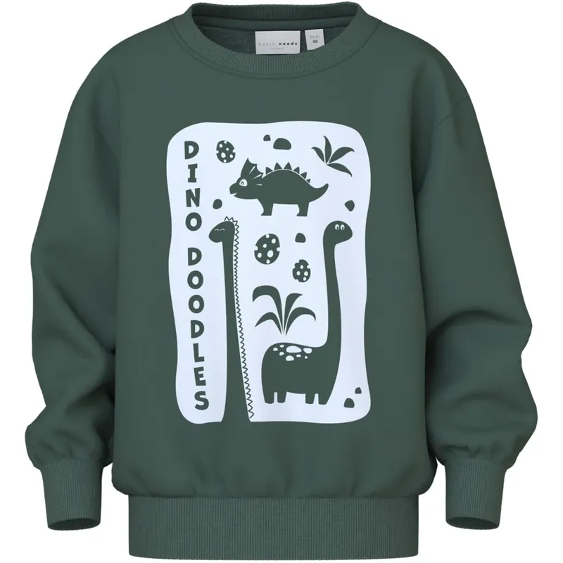 Name It Garden Topiary Dino Doodles Nmmvoder Ls Nreg Sweat Box Unb Lågt pris
