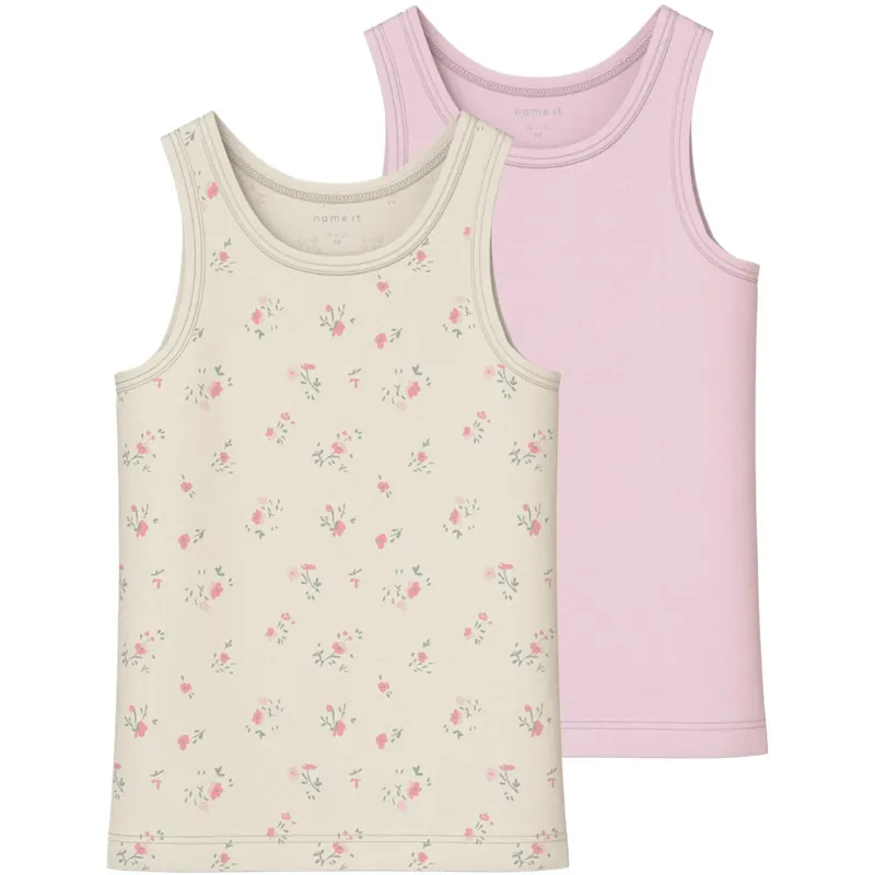 Köp nu Name It Turtledove Nmftank Topp 2P Flower Noos