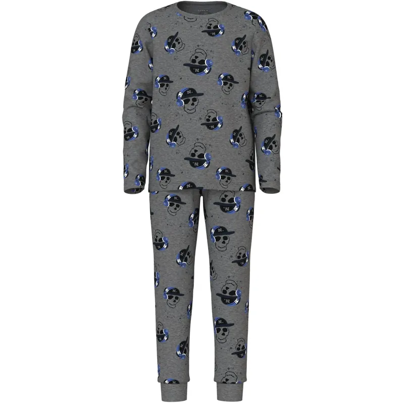 Name It Dark Grey Melange Nkmnightset Dark Grey Mel Skull Noos Lägg i varukorgen