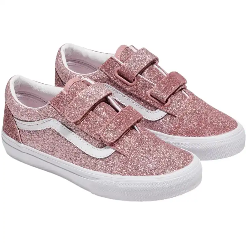 VANS Rose Gold Old Skool V Glitter Nyhet