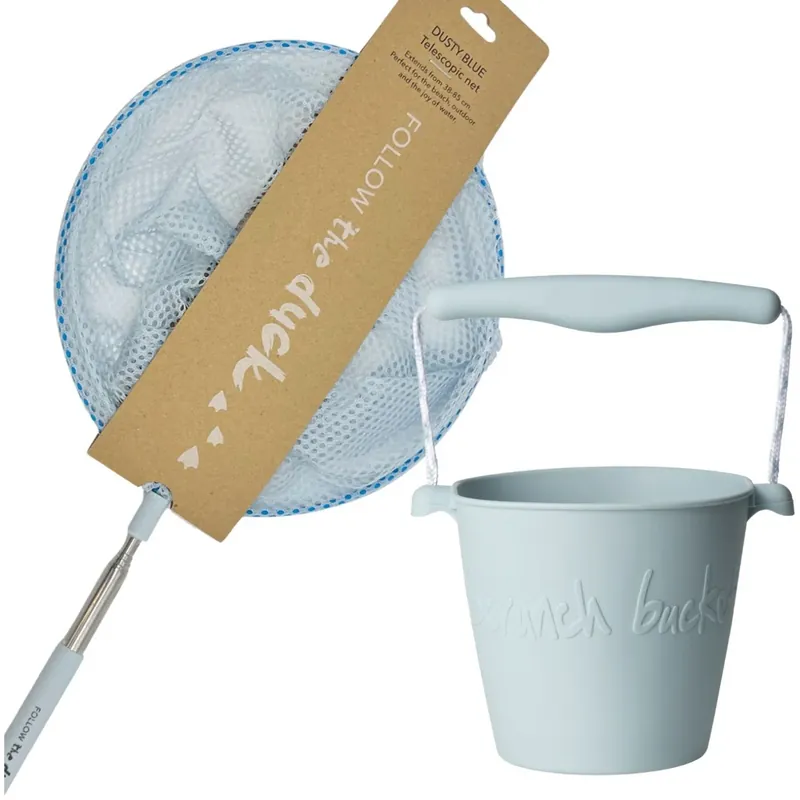 Kundfavorit Scrunch & Follow The Duck Duck Egg Blue Hink Och Fiskenet Bundle