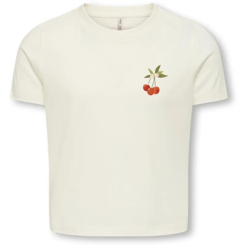 kids ONLY Cloud Dancer Cherry Kogannbel-Sun Life S/S Kort Tee Cs Jrs Nedsatt pris
