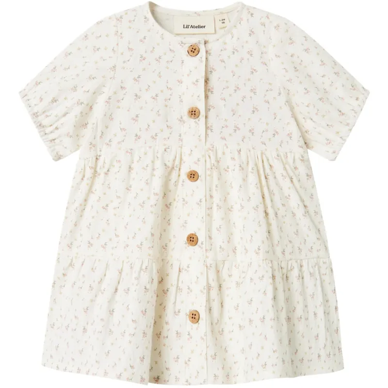 Säker betalning Lil‘Atelier Coconut Milk Nbfhailey Ss Loose Body Klänning Lil