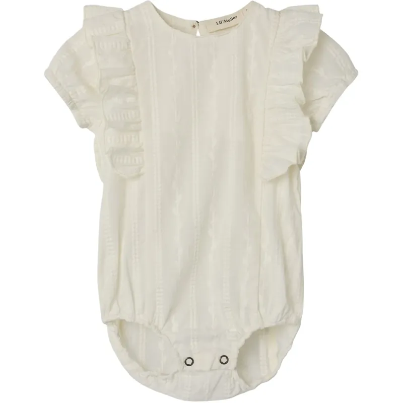 Lil‘Atelier Coconut Milk Nbfjazelle Ss Loose Body Skjorta Lil Populär