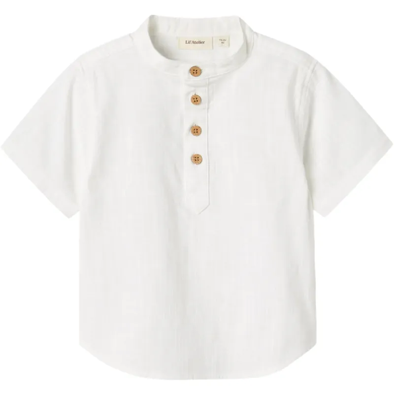 Beställ idag Lil‘Atelier Coconut Milk Nmmhugo Ss Loose Skjorta Lil