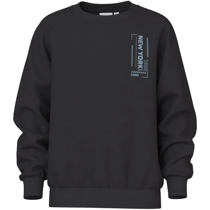 Name It Black New York 1982 Nkmvasha Ls Nreg Sweat Unb Köp online