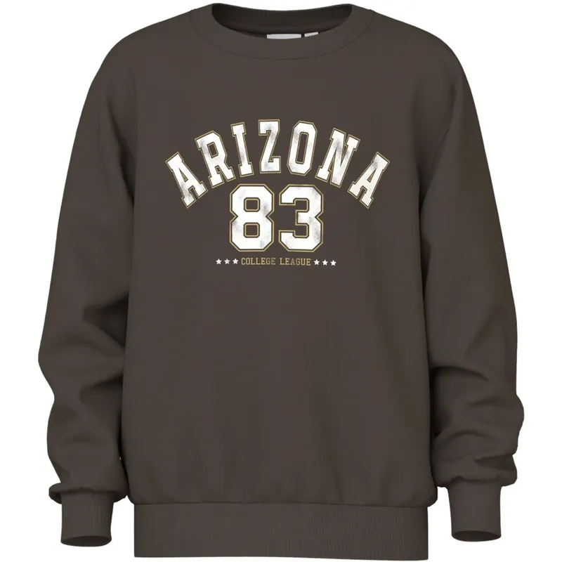 Name It Turkish Coffee Arizona Nkmvoder Ls Nreg Sweat Box Unb Extra rabatt