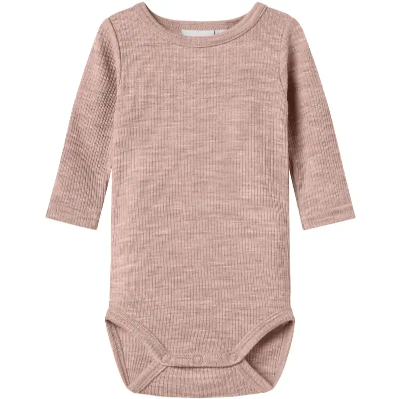 Köp online Name It Shadow Gray Nbnwax Ull Rib Ls Body Noos
