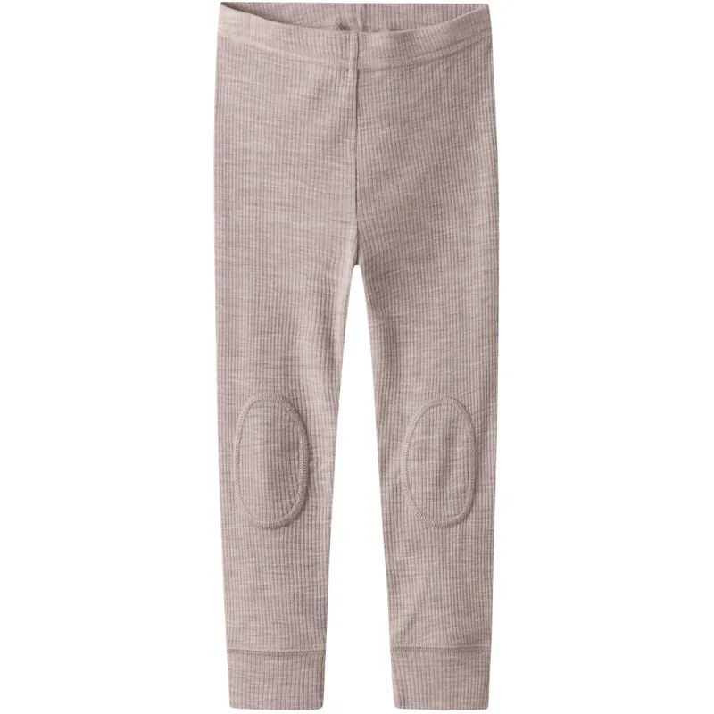 Köp online Name It Shadow Gray Nmnwax Ull Rib Leggings Noos