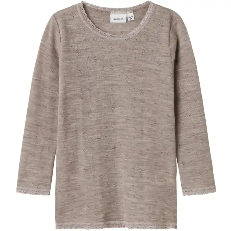 Name It Satellite Nmfwang Ull Needle Ls Topp Solid Noos prisnedsättning