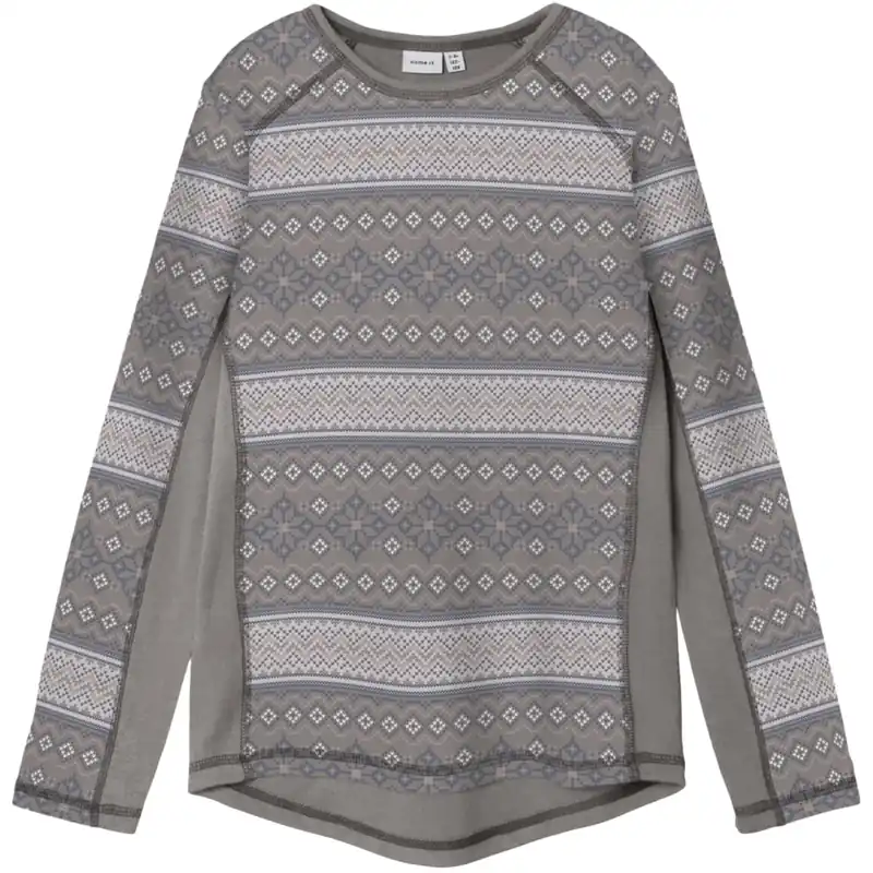 Extra rabatt Name It Satellite Snow Pattern Nkfwillto Ull Ls Topp