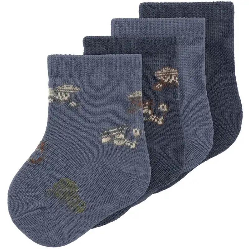 Begränsat antal Name It Folkstone Gray Nbmwak Wo/Bl 4P Strumpor