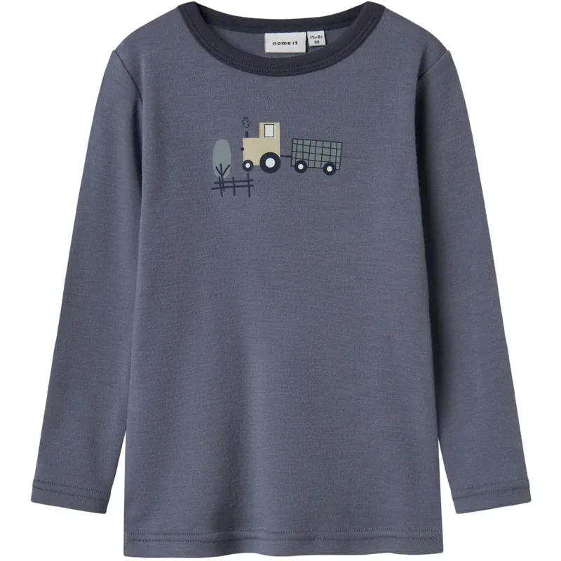 Name It Folkstone Gray Tractor Nmmwillit Ull Ls Topp Beställ nu