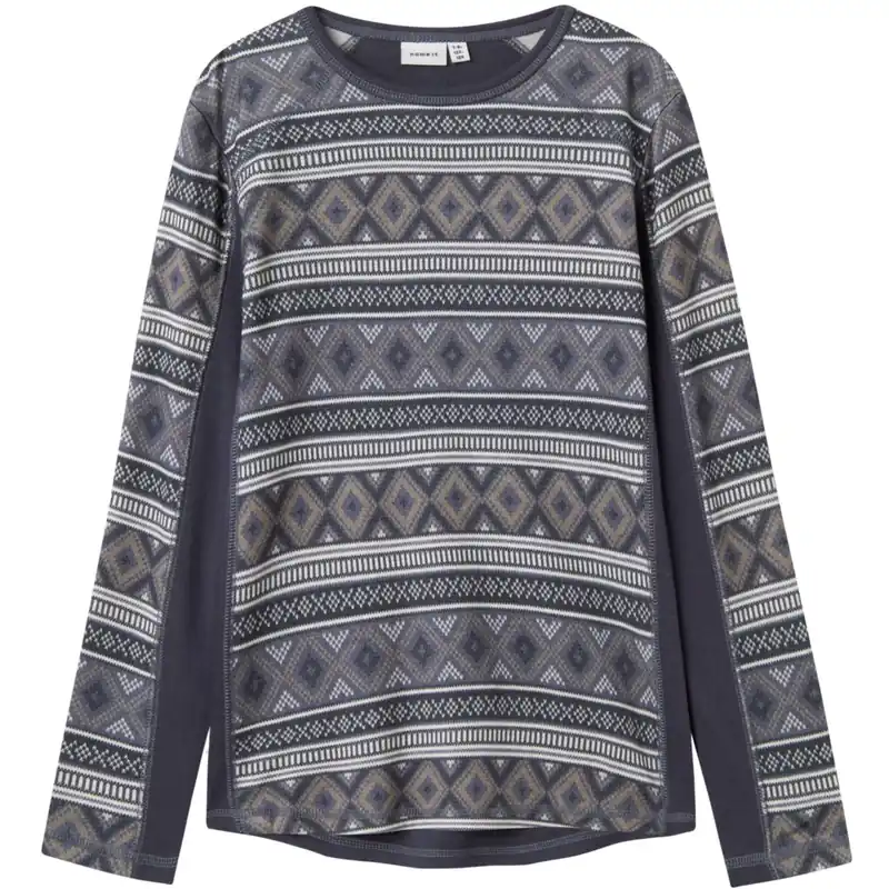 Name It Ombre Blue Iceland Nkmwillto Ull Ls Topp Nyhet