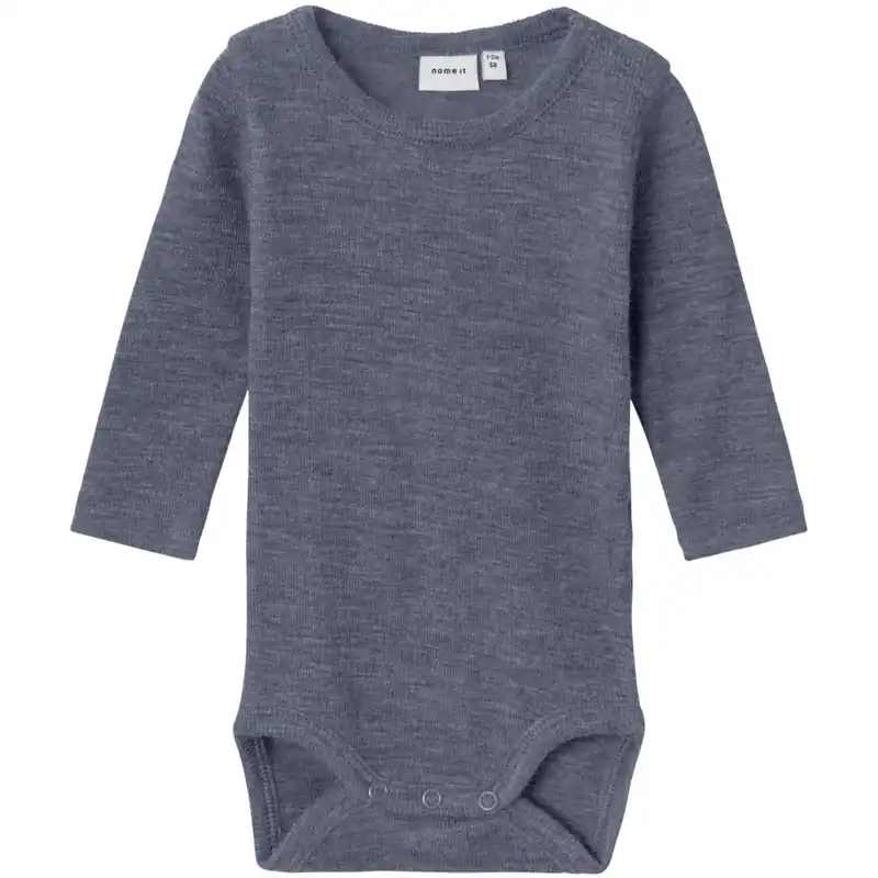 Begränsat erbjudande Name It Folkstone Gray Nbmwossa Wo/Si Rib Ls Body