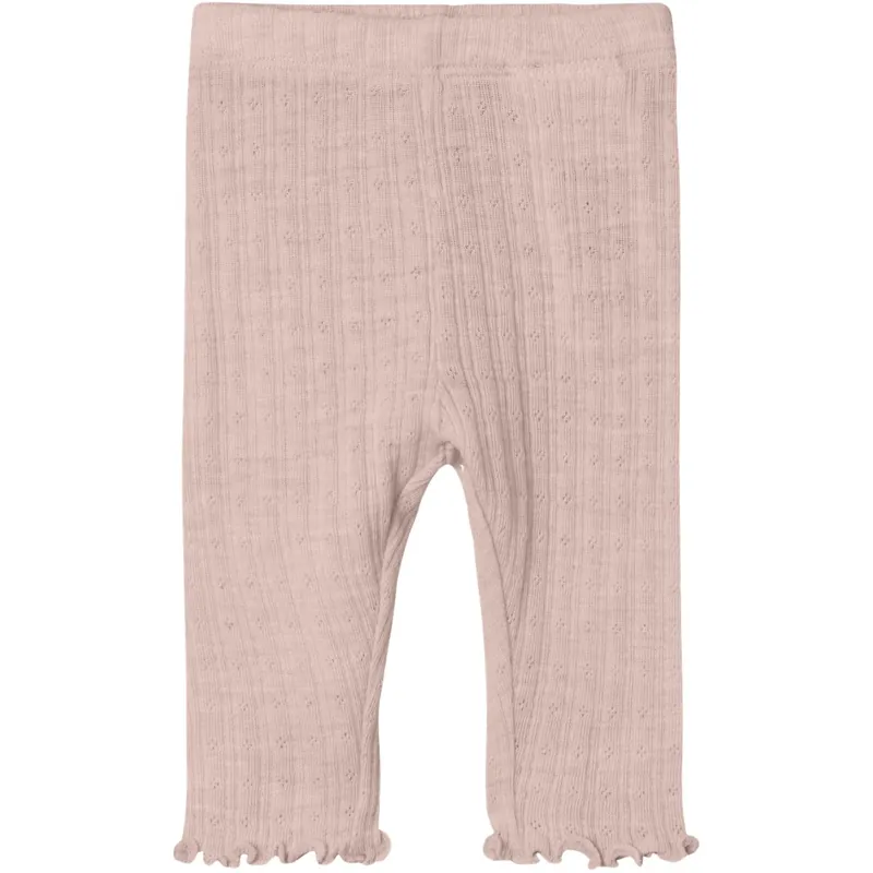 Name It Shadow Gray Nbfwossa Wo/Si Rib Leggings Sista chansen