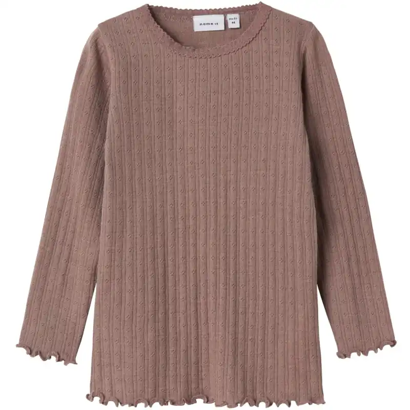Beställ idag Name It Antler Nmfwossa Wo/Si Rib Ls Topp