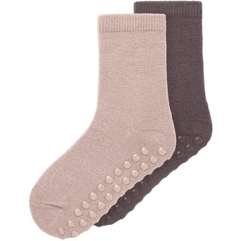 Name It Shadow Gray Nmfwak Wo/Bl 2P Strumpor W/Non Skid Köp nu