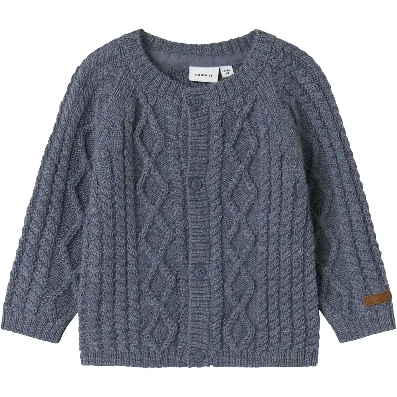 Name It Folkstone Gray Nbmwrilla Ull Ls Stickad Card Endast idag