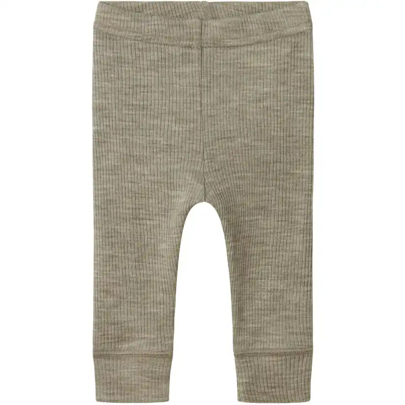 Begränsat antal Name It Dried Sage Nbnwax Ull Rib Leggings Noos