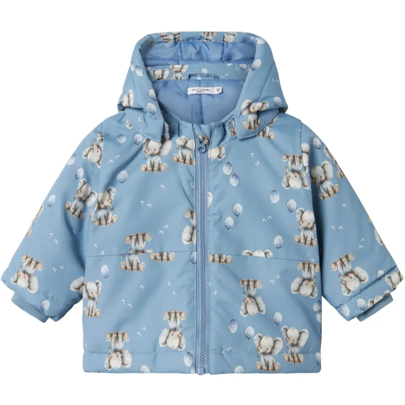 Name It Rain Washed Elephant Nbmmax Pa Jacka Aop Sänkt pris