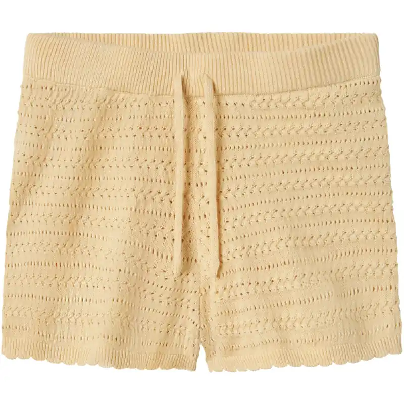 Lil‘Atelier Sea Mist Nmfhope Stickad Shorts Lil Nedsatt pris