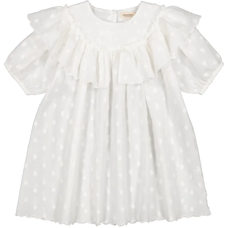 Rea MarMar Dobby Dots Gentle White Delsa Klänning